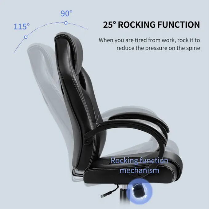 CHAISE PILOTE NOIR