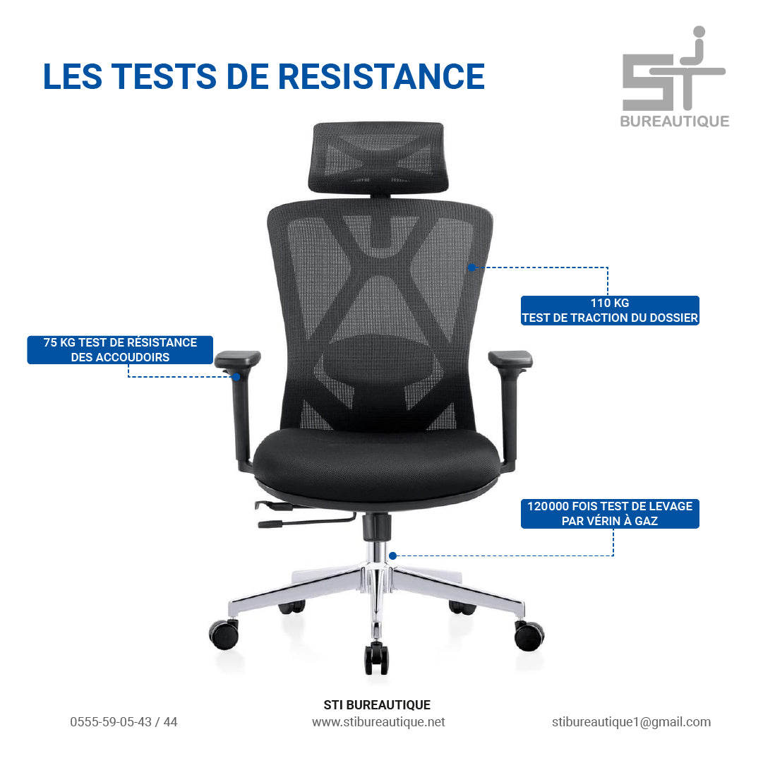 CHAISE ERGONOMIQUE MULTI-RÉGLABLE B31