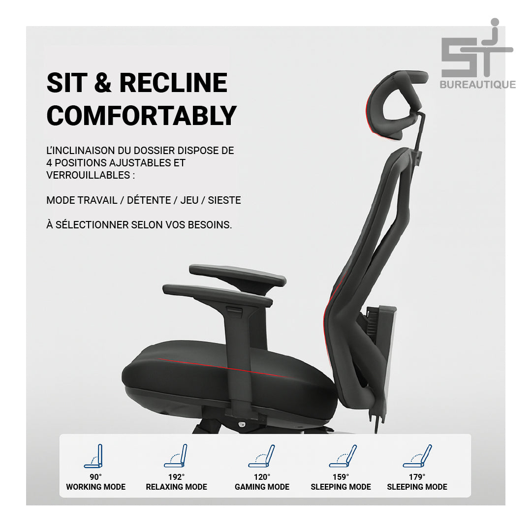 CHAISE ERGONOMIQUE MULTI-RÉGLABLE B31