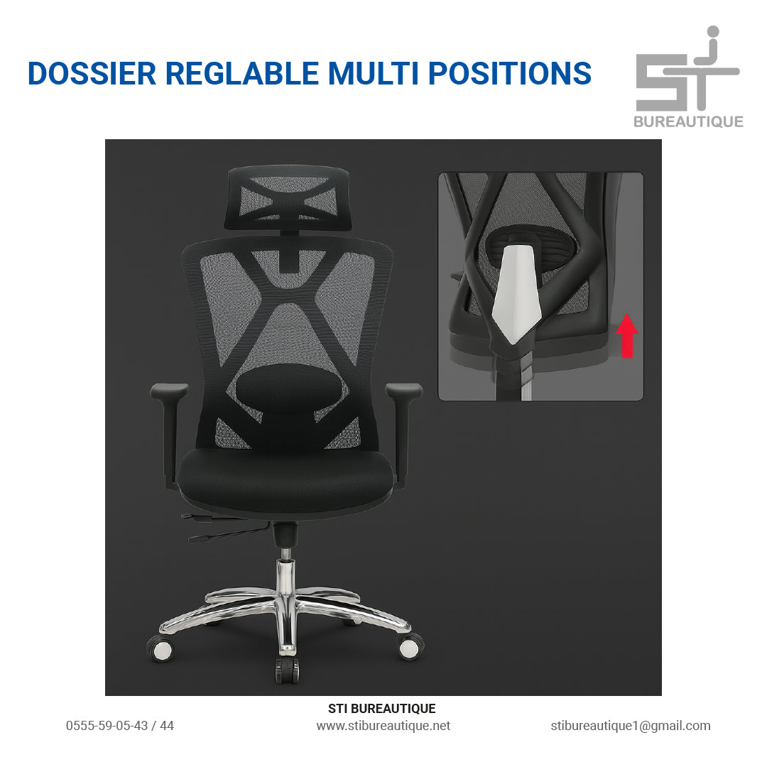 CHAISE ERGONOMIQUE MULTI-RÉGLABLE B31