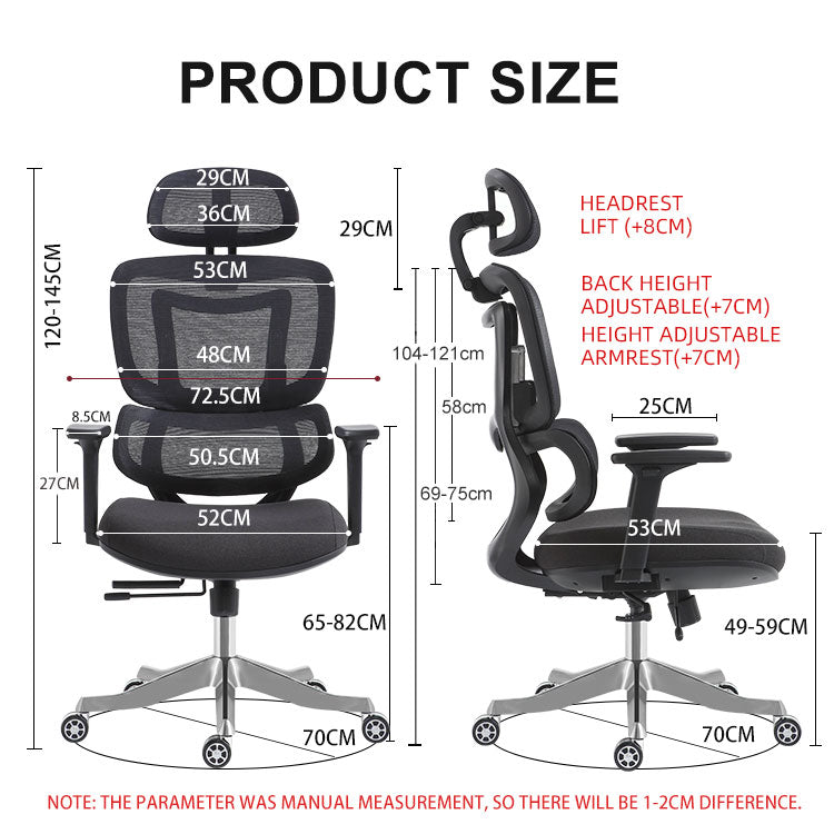 FAUTEUIL ERGONOMIQUE HAUT GAMME ZF 01