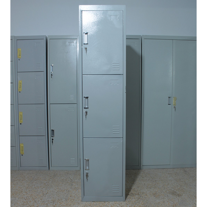ARMOIRE METALLIQUE VESTIAIRES 03 COMPARTIMENTS