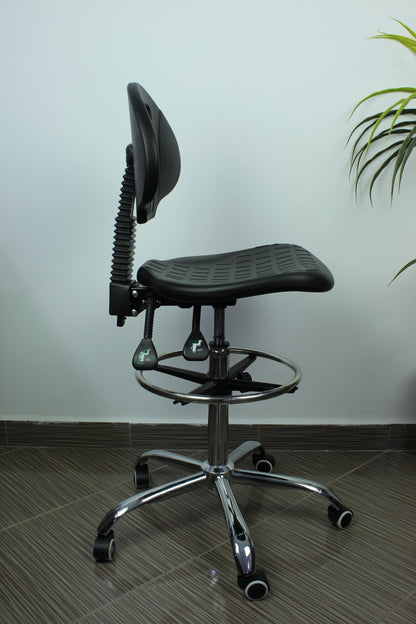 TABOURET DE LABORATOIRE EN PU SOUPLE