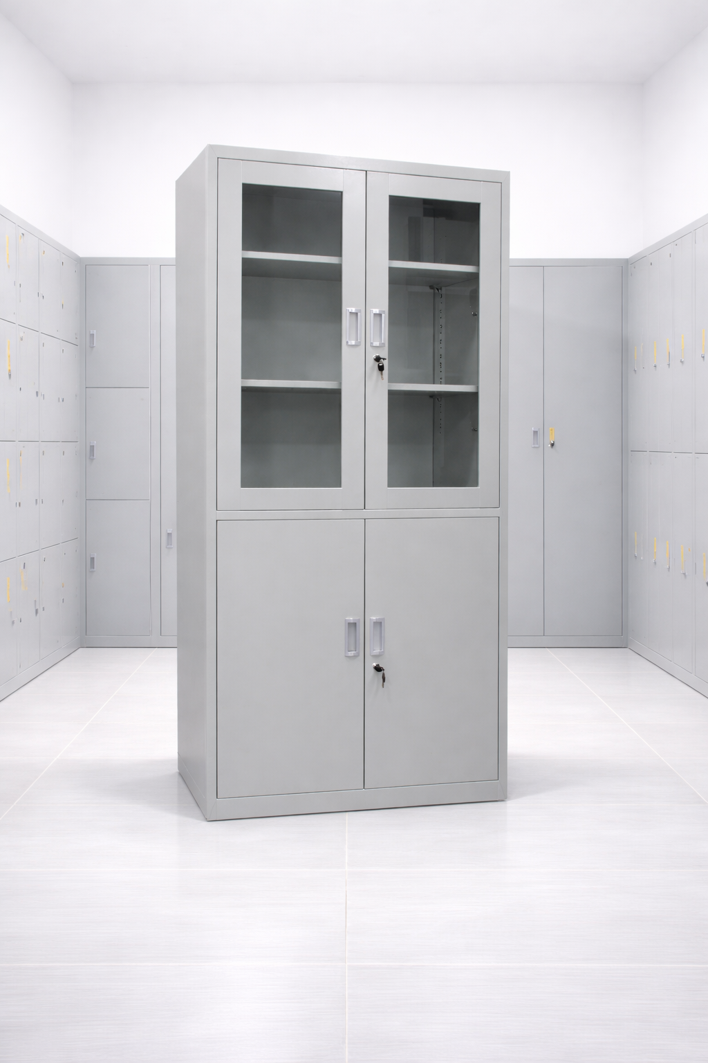 ARMOIRE METALLIQUE SEMI VITRÉE