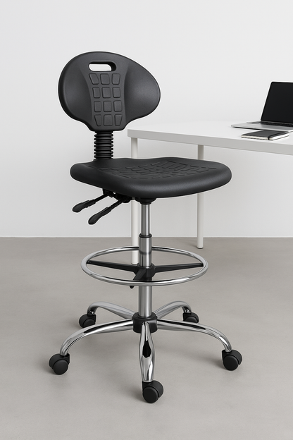TABOURET DE LABORATOIRE EN PU SOUPLE