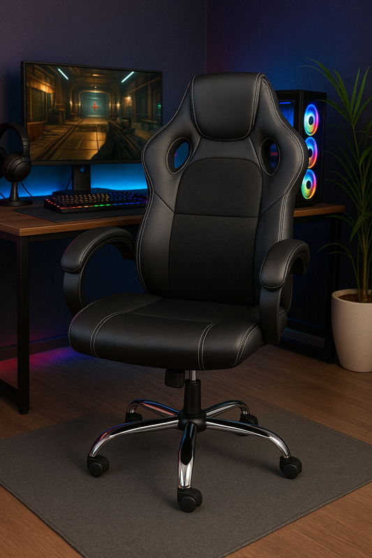 CHAISE PILOTE NOIR