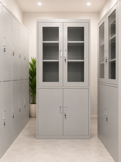 ARMOIRE METALLIQUE SEMI VITRÉE