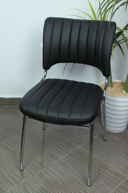 CHAISE VISITEUR NOIR 123