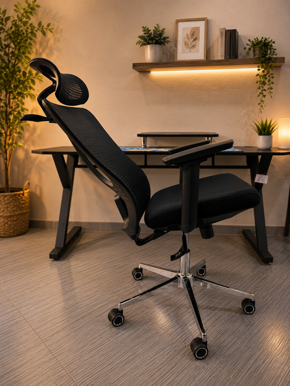 CHAISE ERGONOMIQUE PRESTIGE NOIR
