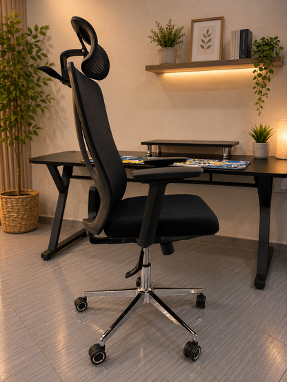 CHAISE ERGONOMIQUE PRESTIGE NOIR