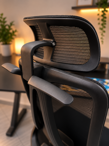 CHAISE ERGONOMIQUE PRESTIGE NOIR