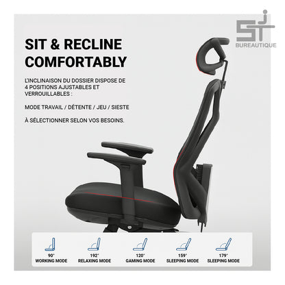 CHAISE ERGONOMIQUE MULTI-RÉGLABLE B31