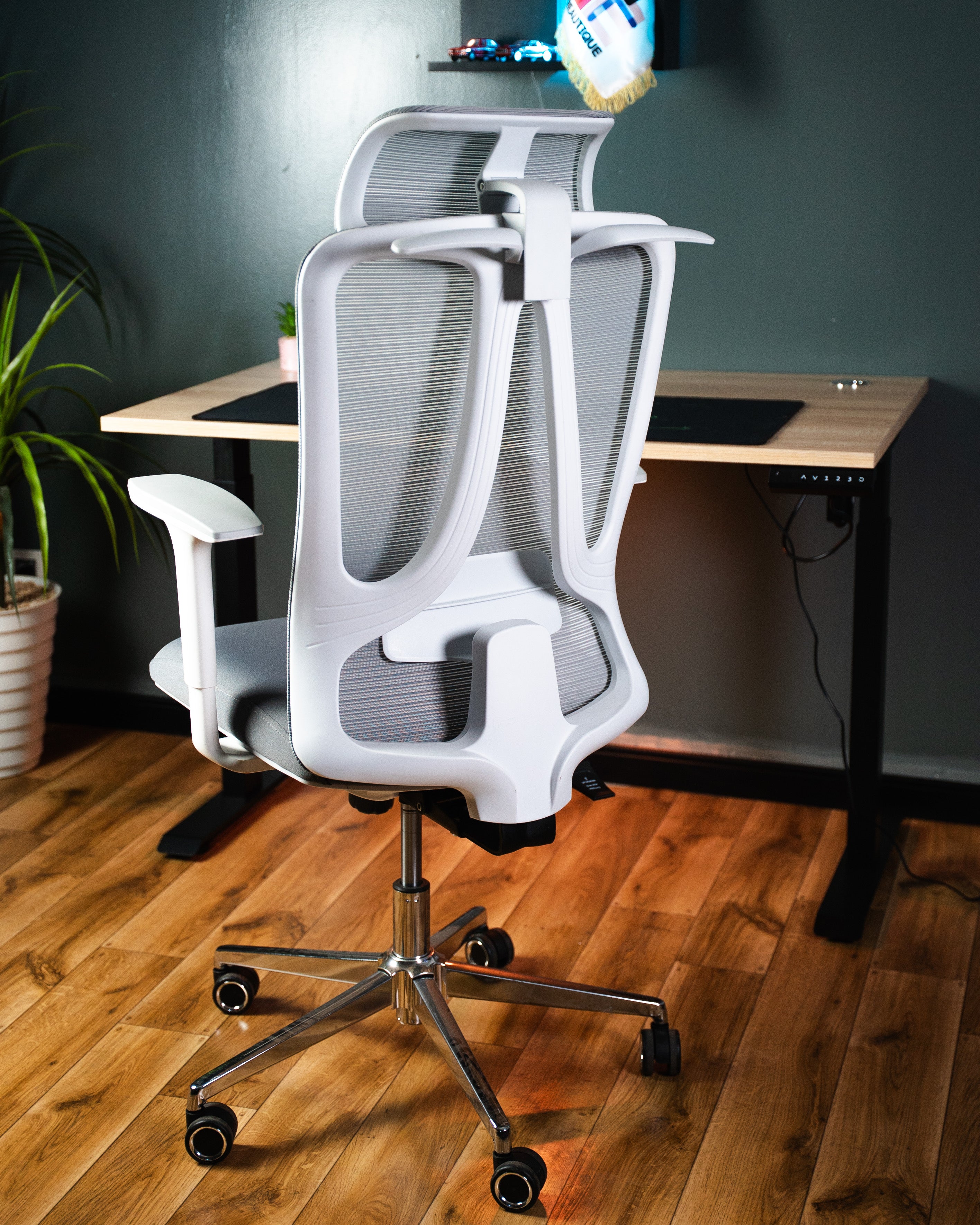 CHAISE ERGONOMIQUE PRESTIGE GRISE