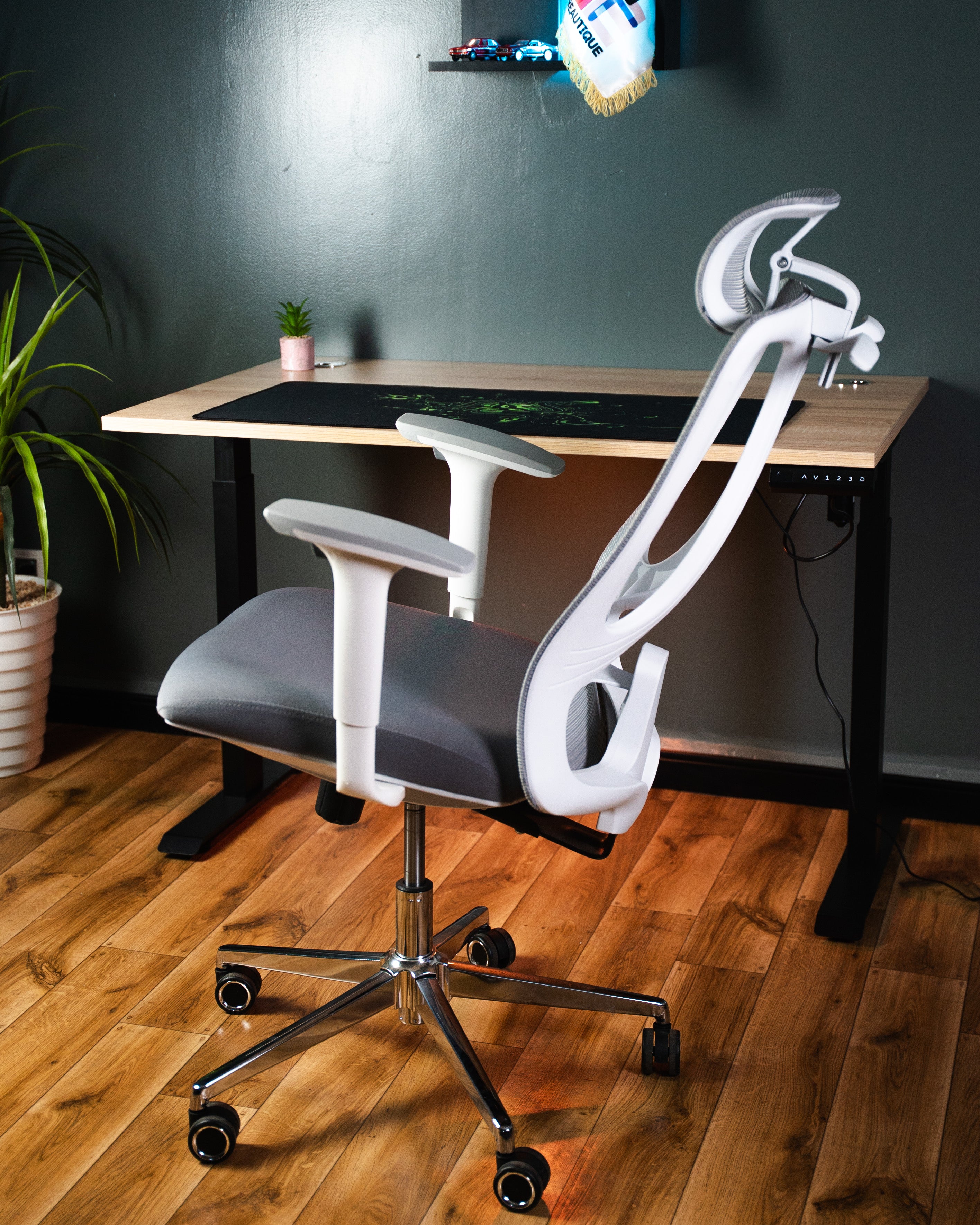 CHAISE ERGONOMIQUE PRESTIGE GRISE