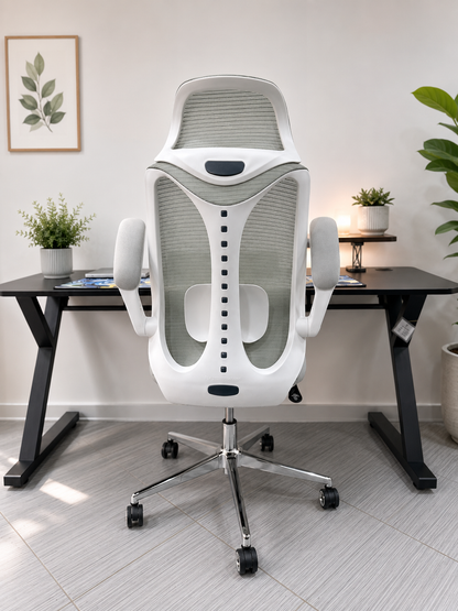 CHAISE ERGONOMIQUE PRINTEMPS GRISE