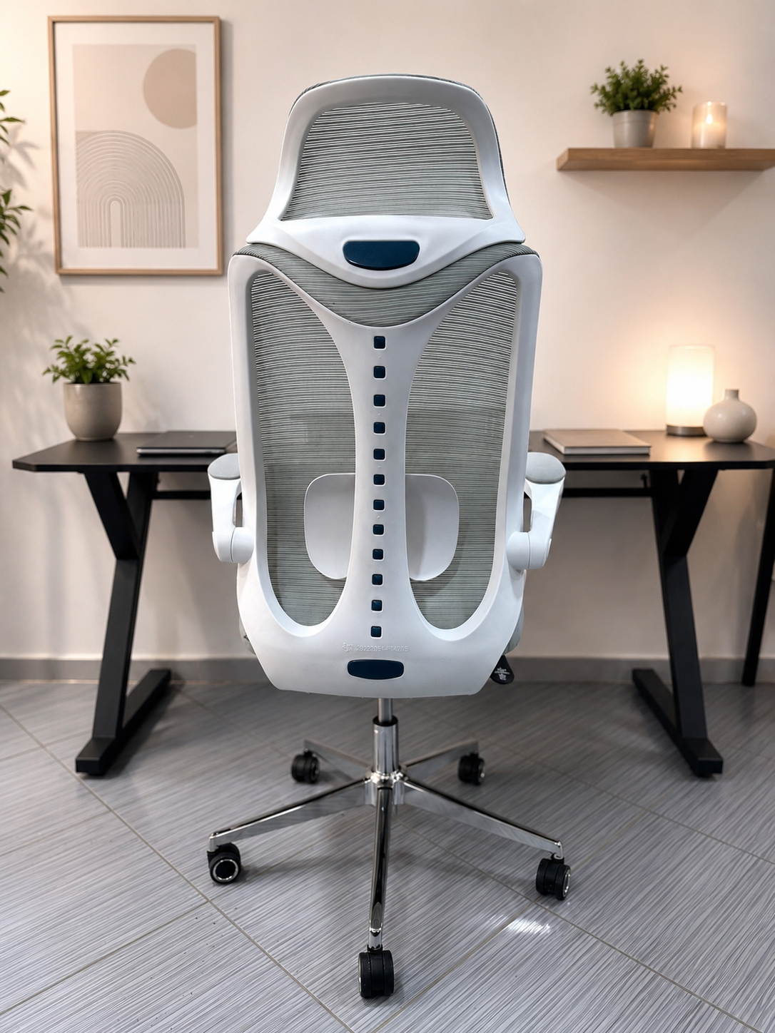CHAISE ERGONOMIQUE PRINTEMPS GRISE